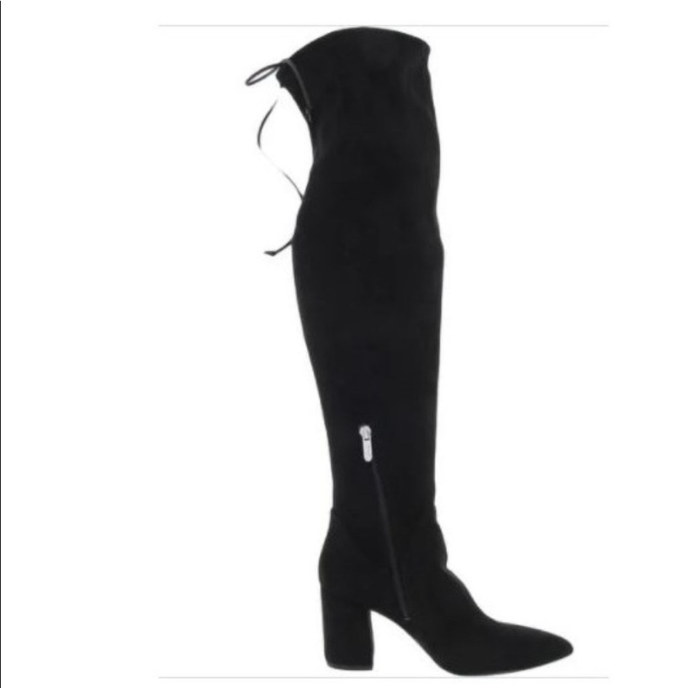 Circus by Sam Edelman Hanover Thigh-High Boots Lace Back Signature Size 9 WC